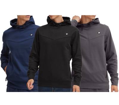 11 PROJECT Sparko Herren Sweater Baumwoll-Hoodie mit Kapuze 20715555 ME Blau, Grau, Schwarz von 11 PROJECT