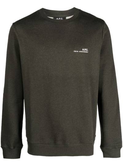 A.P.C. Heather Sweatshirt - Grün von A.P.C.