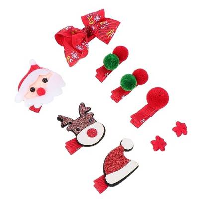 ABOOFAN 1 Weihnachtshaar-Accessoires-Set Socken für Mädchen Kleinkind-Geschenk Haarnadel Tiara Cartoon-Haarring Weihnachtshaarspange Kopfbedeckung schmücken einstellen Haarschmuck von ABOOFAN