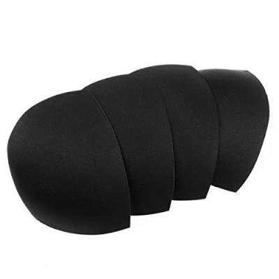 ABOOFAN 3 Paar BH-Einlagen Sport BH Pads Einlagen Einnähen BH Cups Abnehmbarer Air Cotton Foam Sponge Atmungsaktive Sport Yoga Bikini Top Bra Pad Insert Ersatz Schwarz Gr. 3 Paar, Schwarz von ABOOFAN