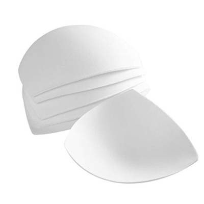 ABOOFAN 3 Pairs Bra Pad Inserts Sports Bra Pads Inserts for Sports, Removable Sewn-in Bra Cups for Dresses White, Swimsuit Cups Bra Replacement for Women von ABOOFAN