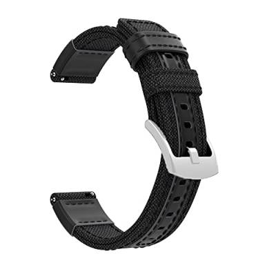 AEHON Nylon-Canvas-Armband für Garmin Vivoactive 3/4/Forerunner 645 245M 745/Venu SQ/S40 Sport Smart Quick Replacement Wristband Correa, For Approach S40, Achat von AEHON