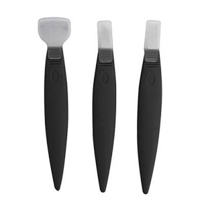 Pediküre Messer Set,3Pcs Edelstahl Pediküre Messer Werkzeuge Eingewachsene Zehennagel Korrektur Entferner(Schwarzer Anzug) von ANGGREK