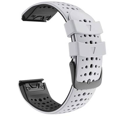 ANZOAT 22 mm Silikon-Schnellverschluss-Uhrenarmband für Garmin Fenix 7X 6X 5X Epix Watch Easyfit Armband für Fenix 7 6Pro 5Plus Watch, 22mm Fenix 7, Achat von ANZOAT