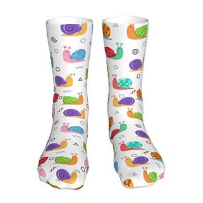 AOOEDM Schnecken-Boho-Muster-Socken, Damen, Sportsocken, Strümpfe, Schlauchsocken, hohe lässige, feuchtigkeitsregulierende Socken für Damen und Herren, 40,6 cm von AOOEDM