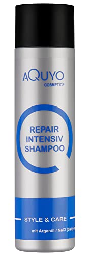 Style & Care Arganöl Shampoo für geschädigtes oder strapaziertes Haar (250ml) | Haarpflege Conditioner für trockenes Haar | Intensiv Haar & Kopfhautpflege mit Argan Öl für Männer und Frauen von AQUYO Cosmetics