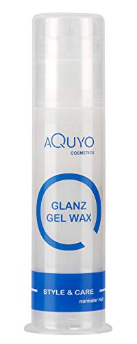 Style & Care Glanz Gel Wax normaler Halt | Stylingcreme für Haarstyling und glänzendes Haar (100ml) | Haargel Creme Wachs für Männer und Frauen von AQUYO Cosmetics