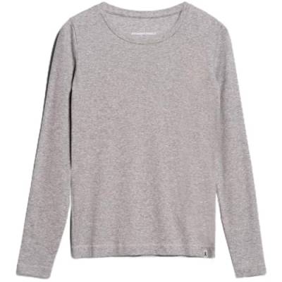 ARMEDANGELS Damen Jaaleaa Longsleeve, Grey Melange, S von ARMEDANGELS