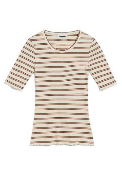 ARMEDANGELS FRAYAA DOUBLE STRIPES - Damen T-Shirt Slim Fit aus Bio-Baumwoll Mix von ARMEDANGELS