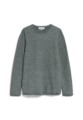 ARMEDANGELS TOLAA - Herren M Space Steel-Grey Green Strick Pullover Rundhalsausschnitt Regular Fit von ARMEDANGELS