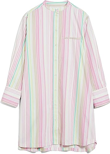 ARMEDANGELS VAAJA Stripes - Damen S Off White Kleider Web Rundhalsausschnitt Relaxed Fit von ARMEDANGELS