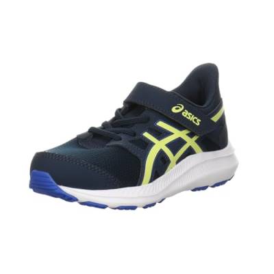 ASICS JOLT 4 PS Sneaker, French Blue/Glow Yellow, 33 EU von ASICS