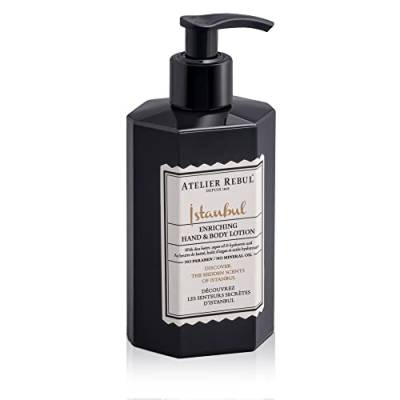 ATELIER REBUL ISTANBUL Hand- und Bodylotion 430ml - Holziger & Würziger Duft - Natürliche Körperpflege für Damen und Herren, Body Lotion ohne Sulfate, Parabene und Mineralöle von ATELIER REBUL DEPUIS 1895