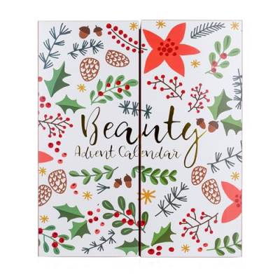 accentra – Adventskalender Beauty mit 24 Make up & Kosmetik Produkten – Schmink Adventskalender Frauen mit Lippenstift, Wimpern, Nagellack, Lidschatten, Applikatoren uvm. – Weihnachtskalender Beauty von accentra