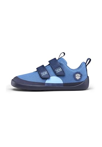 Affenzahn Barfußschuh Baumwolle Lucky, 22/22 Kinder, Bär blau von Affenzahn