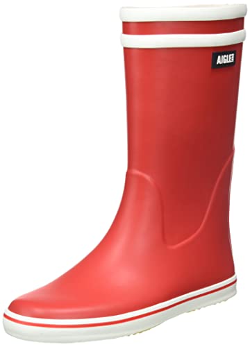 Aigle Damen Malouine 2 Gummistiefel, Rot/Weiß, 36 EU von Aigle