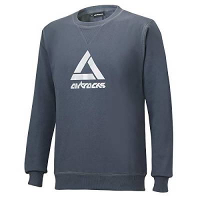 Airtracks Crew Team Sweater/Sportliches Sweatshirt/Pullover/Pulli/Rundhalsausschnitt/Dunkelgrau - M von Airtracks