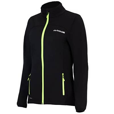 Airtracks Damen Thermo Jacke Pro Line II Softshell Fahrradjacke Laufjacke Radlerjacke Radjacke Wasserdicht Winddicht Windstopper Atmungsaktiv Reflektierend - schwarz S von Airtracks