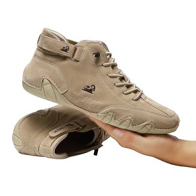 Aizuoni Italienische Schuhe Herren | Magic Sticker Hohe Stiefel Unisex Outdoor-Schuhe,Hohe Chukka-Stiefel für Camping und Wandern, Schuhe für Herren von Aizuoni