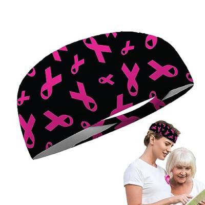 Brustkrebs-Stirnbänder für Frauen | Rosa Cheer Stirnband,Elastische Brustkrebs-Dekorationen in Rosa, Großpackungen zur Aufklärung über Brustkrebs Aizuoni von Aizuoni