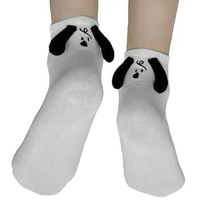 Süße Damensocken,Neuheit lustige Socken mit Tiermuster Lässige Baumwollsocken, lustige Neuheit, Stiefelgeschenke für Mädchen, Halloween-Kostü e von Aizuoni