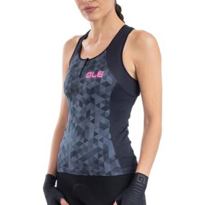 Alé Cycling Damen Solide Dreiecke Tanktop, grau/schwarz, S von Alé Cycling