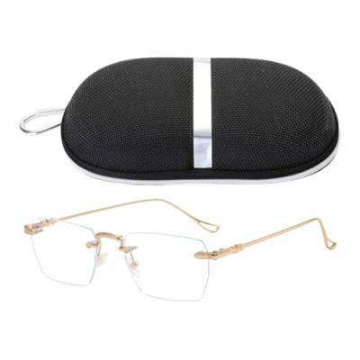 Amagogo Gaming-Brille, tragbar, Anti-Blaulicht, quadratisch, Computerbrille für Männer, Golden von Amagogo