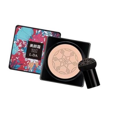 Amagogo Pilz-Luftkissen-Concealer, aufhellend, feuchtigkeitsspendend, mit Make-up-Schwamm für reife Haut, Foundation, Make-up, BB-Creme, Natürliche Farbe von Amagogo