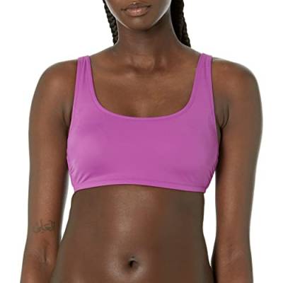 Amazon Essentials Damen Bauchfreies Schwimmoberteil mit U-Ausschnitt, Violett, 42 von Amazon Essentials