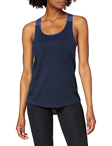 Amazon Essentials Damen Doppellagiges Sport-Top, Blau/Verwaschenes Blau, XL von Amazon Essentials