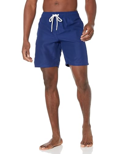 Amazon Essentials Herren Badehose, Schnell Trocknend, 23 cm, Marineblau, M von Amazon Essentials