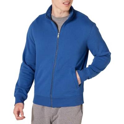 Amazon Essentials Herren Fleece-Jacke mit durchgehendem Reißverschluss, Blau, XL von Amazon Essentials