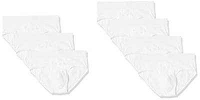 Amazon Essentials Herren Slip aus Baumwolljersey (erhältlich in Big & Tall), 7er-Pack, Weiß, 4XL Große Größen von Amazon Essentials