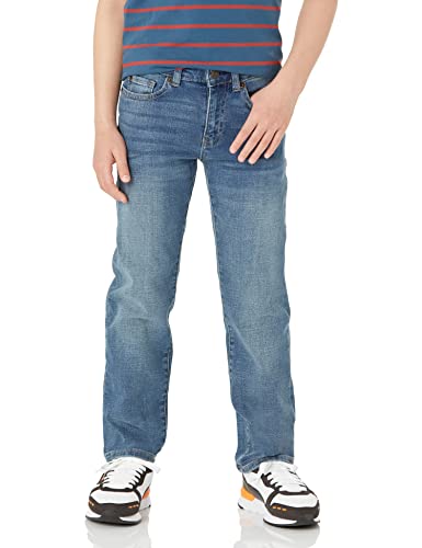 Amazon Essentials Jungen Gerade geschnittene Jeans mit normaler Passform, Helle Waschung, 6 Jahre Slim von Amazon Essentials