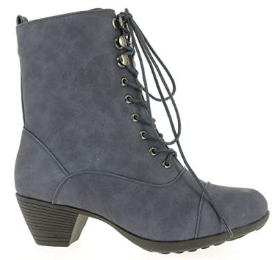 Andrea Conti Damen Boot Mode-Stiefel, Jeans, 40 EU von Andrea Conti