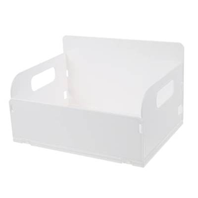 2Er-Box Hautpflege-Organizer aufbewahrungsdose storage boxes makeup case schubladenschrank Gesichtsmaske Aufbewahrungskiste Make-up-Tools Veranstalter Büro Bücher das Haustier Weiß von Angoily