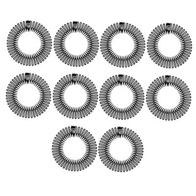 Angoily 10st Vollständiger Runder Elastischer Kamm Kämme Für Frauen Runde Elastische Tischdecke Kamm Stirnband Stirnbandkamm Runde Tischdecke Mit Gummizug Feder Fräulein Lockenkamm Abs von Angoily