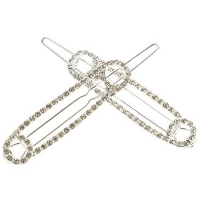 Angoily 2St Haarnadel Clips für Haare Haarspangen mit Sicherheitsnadel Schmuck-Haar-Accessoires Gothic Hochzeit Knopf oberer Clip Haarschmuck Fräulein Kopfbedeckung Metall von Angoily