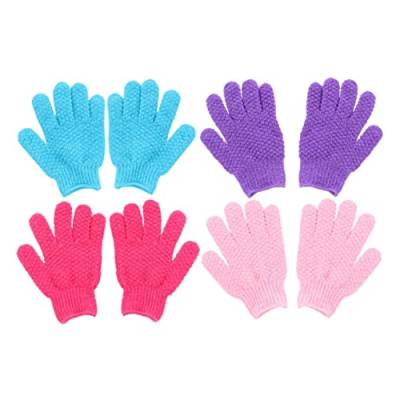 Angoily 8st Bade-peeling-handschuhe Bad Luffas Bodylotion Für Männer Körperpeeling Männer Duschgel Badehandschuhe Zum Duschen Massagehandschuhe Handtuch Schrubben Gefrostet Mann Polyester von Angoily