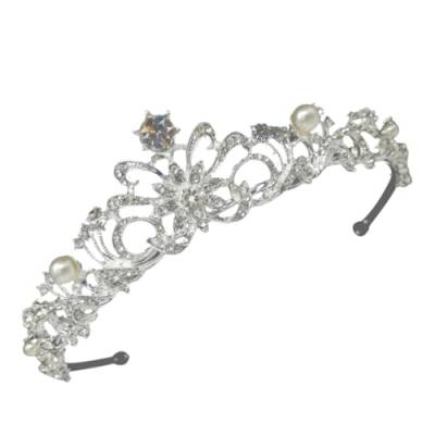 Angoily Strass-Stirnband für Damen Blumenmädchen-Accessoires kinder haarschmuck hair accessories for girls Haarband Haargummi Kronenstirnbänder für Mädchen Braut Stirnband von Angoily