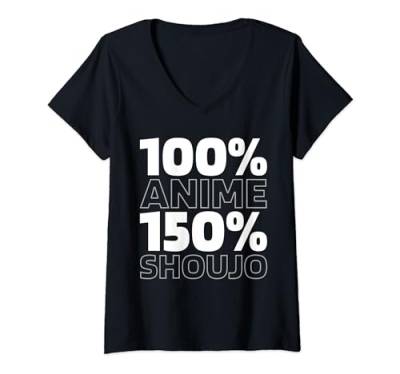 Damen Manga - Kawaii Cosplay Otaku Zeichentrickfilm Anime T-Shirt mit V-Ausschnitt von Anime Geschenke & Ideen