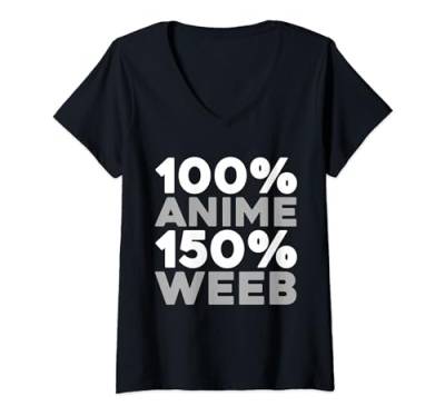 Damen Manga Zeichentrickfilm Kawaii - Cosplay Otaku Anime T-Shirt mit V-Ausschnitt von Anime Geschenke & Ideen