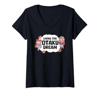 Damen Manga Zeichentrickfilm Otaku - Kawaii Cosplay Anime T-Shirt mit V-Ausschnitt von Anime Geschenke & Ideen