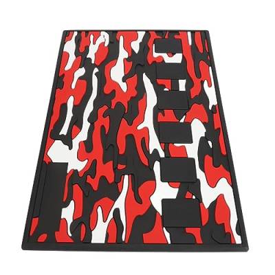 Magnetische Barber-Organizer-Matte, Camouflage-Druck, Barbershop-Arbeitsplatz-Pad, Verhindert Verrutschen, Temperaturbeständig, Hält an Ort und Stelle für den Salongebrauch von Aoutecen