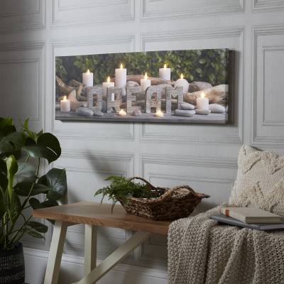 Art for the home LED-Bild "Dream Kerzen LED 30x90cm", (1 St.) von Art For The Home