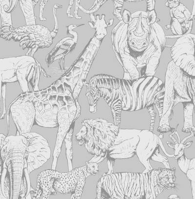 Art for the home Vliestapete "Tiere des Dschungels", animal print von Art For The Home
