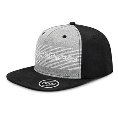 Audi collection Unisex 3132102500 Snapback Cap Quattro Basecap Baseballkappe Kappe, schwarz, 55-59 von Audi collection