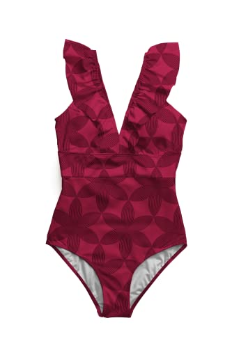 Averie Women's Swimsuit Brinley Retro One-Piece XS-3XL Recycled Fabric von Averie