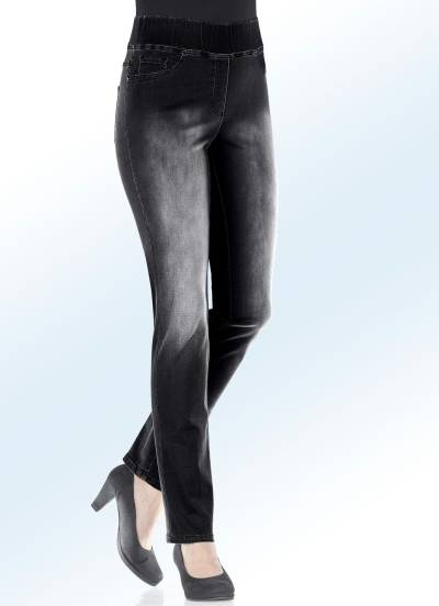 Figurformende Jeans, Schwarz, Größe 50 von COSMA
