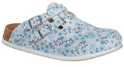 BIRKENSTOCK Damen Clogs Kay SL Birko-Flor schmal 36 EU Schmal blau von BIRKENSTOCK